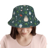 Rain And Leaves Bucket Hat